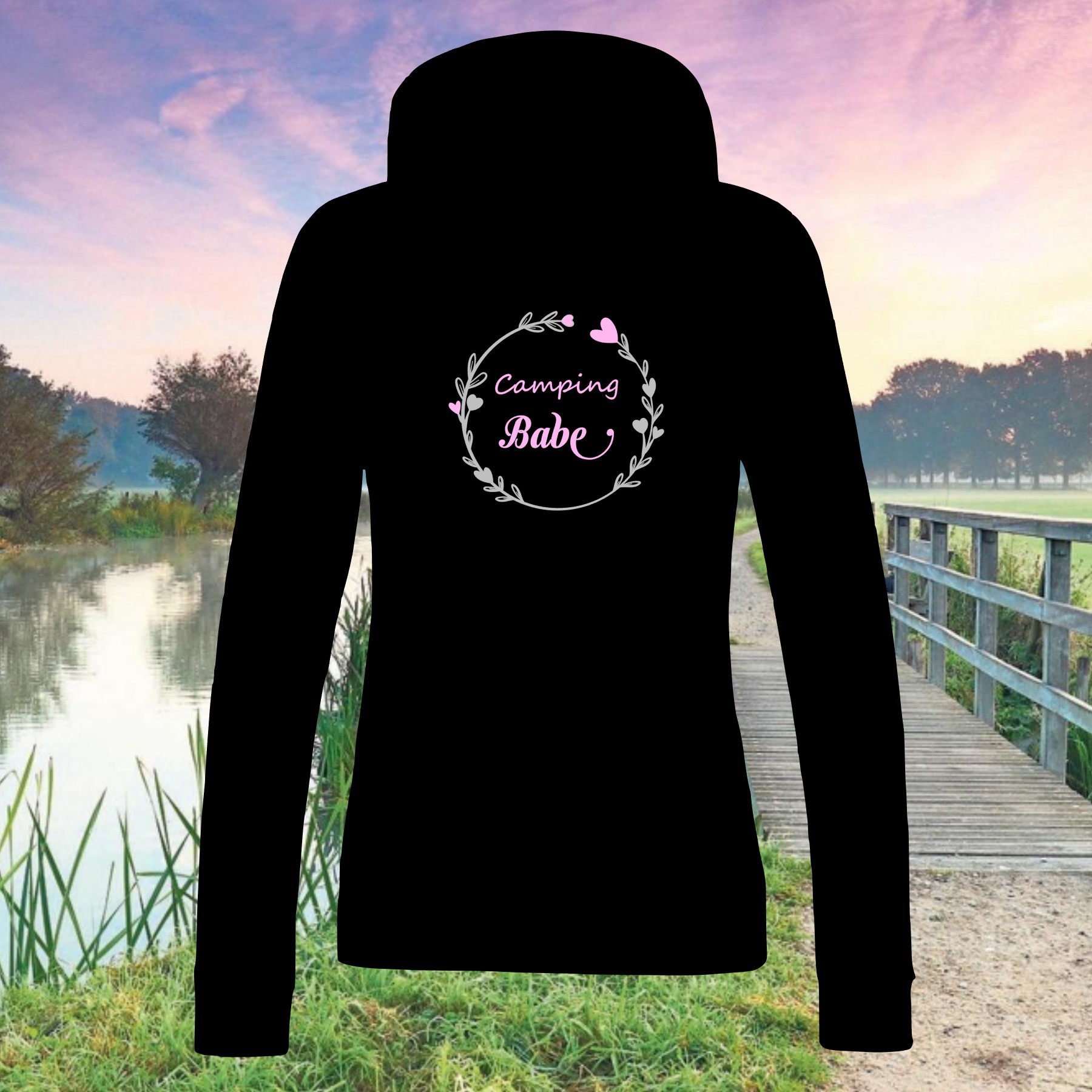 CAMPING hoodie babe