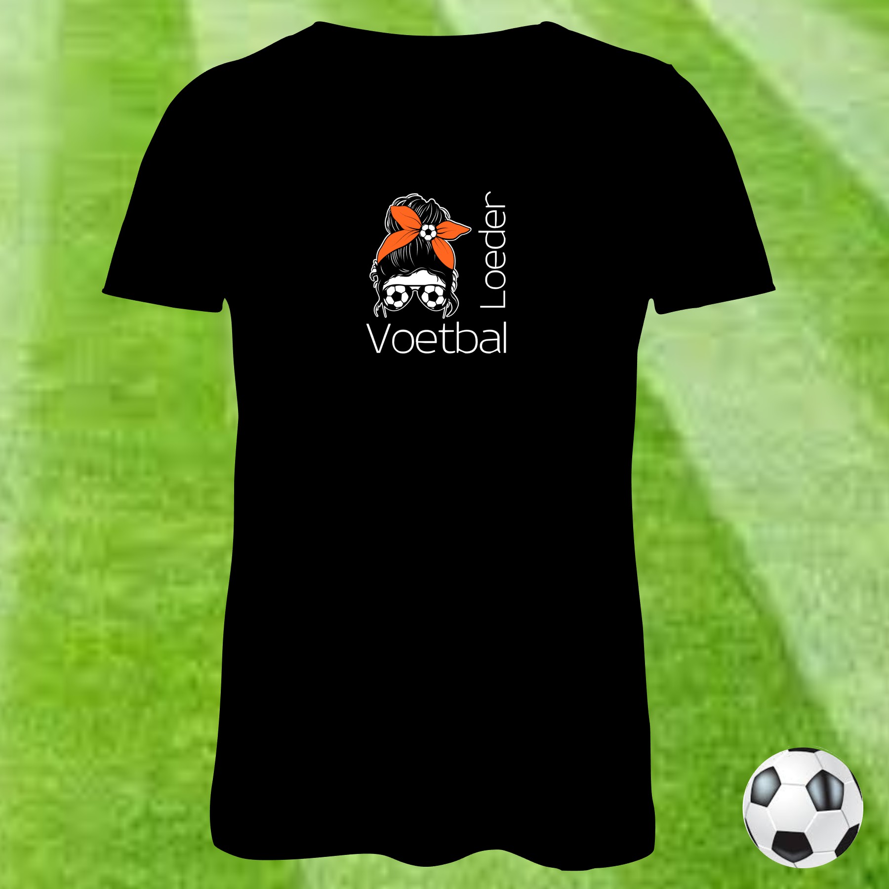 middag bijlage Articulatie T-shirt voetbal loeder - De Gekkos