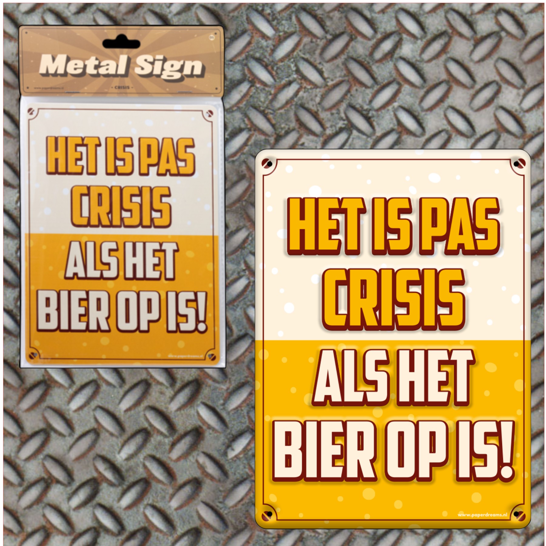 Het is pas crisis als het bier op is