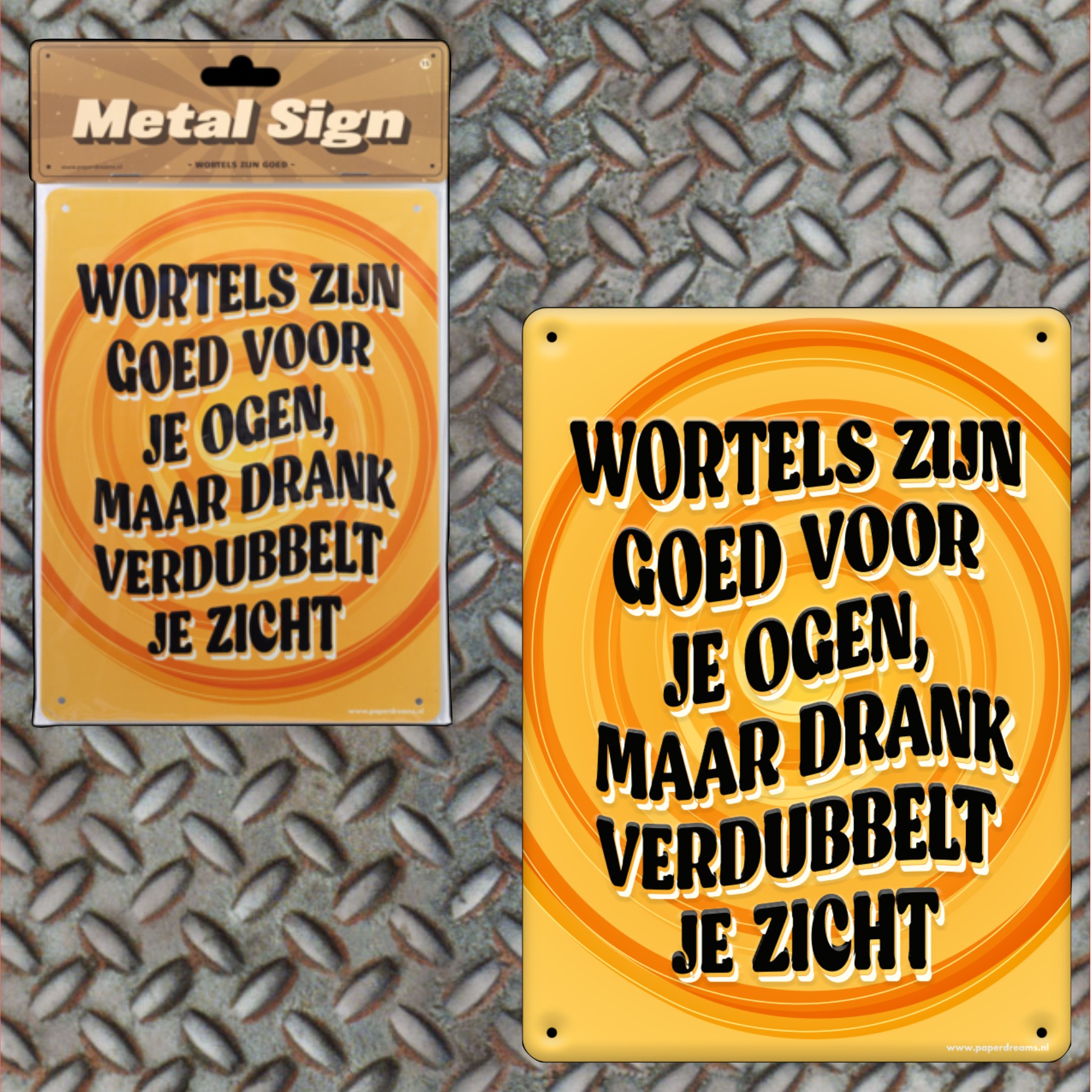 Wortels zijn goed voor je ogen maar drank verdubbelt je zicht